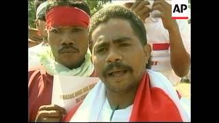 EAST TIMOR CAMPAIGN FOR REFERENDUM STARTED [upl. by Eiramac]