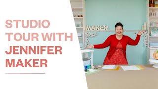 A BehindTheScenes Tour of Jennifer Makers Craft Studio [upl. by Ganiats283]