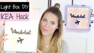 DIY LIGHT BOX  Ikea Hack  Pia Pietsch [upl. by Suruat971]