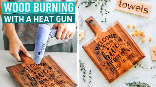 WOOD BURNING BURN PICTURES amp DESIGNS INTO WOOD W ANY CRICUT MACHINE  CRICUT TUTORIAL FOR BEGINNER [upl. by Nanon]