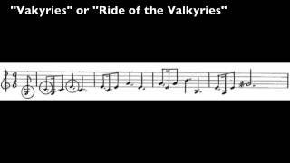 Wagner Leitmotives  48  Valkyries or Ride of the Valkyries [upl. by Ordnasela731]