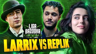 FILOSOFÍA Y ARTE se fusionan 💥LARRIX vs REPLIK en LIGA BAZOOKA 🧠DARUMA REACCIONA [upl. by Ennairej]