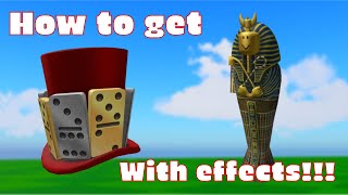 Free Roblox Item 2024 How To Get Extra Domino Top Hat And Sarcophagus Noob Backpack On Roblox [upl. by Coheman134]