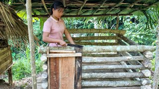 How to design and build a wooden pig barn  Trieu Thi Senh [upl. by Henrique606]