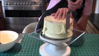 How to ganache a cake using the upside down method by Lets Eat Cake [upl. by Nyraf185]