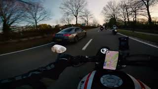 XSR700 POV  Into Dusk [upl. by Portingale]