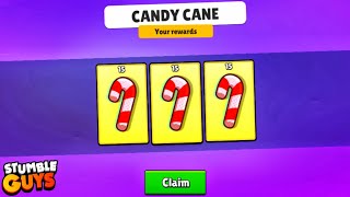 How To Get Free Candy Cane in Stumble Guys Part 1  Heybroyt [upl. by Marcelle]