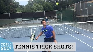 Amazing Tennis Trick Shots  Top 25 of 2017 [upl. by Dilan188]