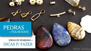 Pedra Mística  Acessórios para montagem de Semijoias  Pedras e Folheados [upl. by Sinnaoi]