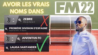 TUTO FM 22  AVOIR LES VRAIS NOMS DANS FM 2022 [upl. by Ydde]