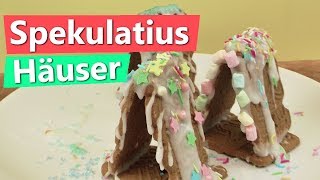 Weihnachtsbäckerei Mini Spekulatius Häuser DIY  Super einfach für Kinder  Advents Basteln [upl. by Davison]