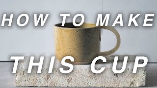 How to make a cup on the pottery wheel from start to finish [upl. by Attener339]