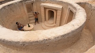 Building Most Fantastic Underground House By Craftsmanship All Part1 and Part2 [upl. by Atnoed]