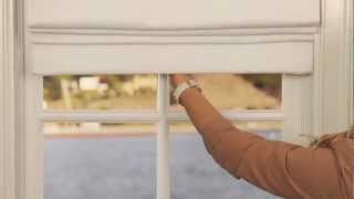 How To Install Cordless Roman Shades  Pottery Barn [upl. by Lolly400]