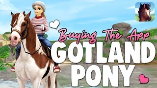 Buying the App Gotland Pony  SSO Horses  Star Stable Online 💜 [upl. by Thatcher]