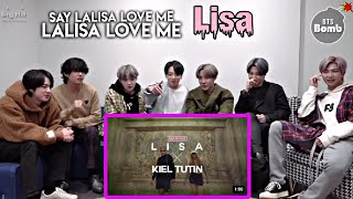 BTS Reaction to Lisa x Keil tutin Taki Taki Dance Collab Fanmade 💜 [upl. by Notyalc]