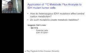 Christian Metallo  Probing cancer metabolism using isotope tracers to identify therapeutic targets [upl. by Esteban]