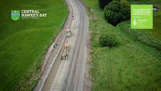 Porangahau Road Area Wide Pavement Treatment Flyover [upl. by Atsirk72]