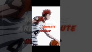 I am absolute Seijuro Akashi 🏀 akashi kurokonobasket anime shorts [upl. by Lesiram324]