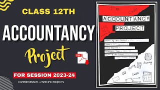 Accountancy Project Class 12th 202324  Comprehensive amp Specific Project RatioCashFlow Statement [upl. by Acceber]