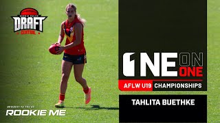 2021 AFLW U19 Championships OneonOne Tahlita Buethke [upl. by Kathy]