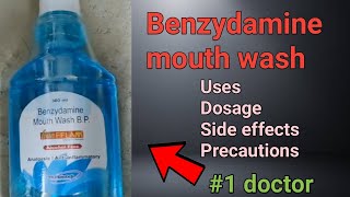 benzydamine mouth wash bp  Livefflameoncobioteck [upl. by Romonda]