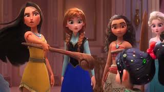 Vanellope meets Disney Princesses  WreckIt Ralph 2 part 1 cartoon lover [upl. by Phillipe469]