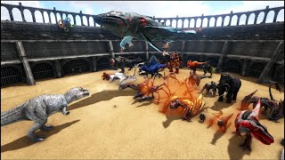 Giganotosaurus vs Alpha and Brute Dinos Ark Survival Evolved ARK battles 1 [upl. by Lemire468]