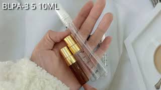 Portable 3ml 5ml 10ml Perfume Atomizer Glass Perfume Spray Bottle With Aluminum Pump Cap [upl. by Amapuna340]