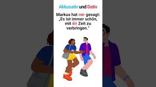 Personalpronomen im Akkusativ und Dativ im Alltag 🇩🇪 Shorts [upl. by Annahvas]