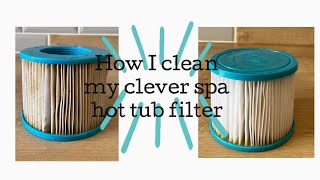 How I clean my Clever Spa Hot Tub filter [upl. by Birk]