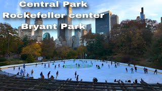 Walking The Top 3 Ice Skating Rinks in NYC Join Me for an Autumn Adventure [upl. by Stronski]