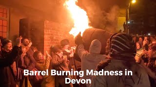 Barrel Burning Madness in Devon  Ottery St Mary Tar Barrel Carnival 2022 [upl. by Suoirred]