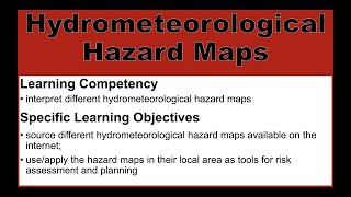 Hydrometeorological Hazard Maps  Disaster Readiness and Risk Reduction DRRR [upl. by Dorena]