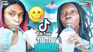 TRYING TIKTOK STARBUCKS DRINKS LexandKy tiktok [upl. by Noreen]