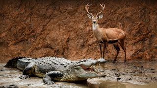 Crocodile Attacks Deer A Survival Story [upl. by Heater991]