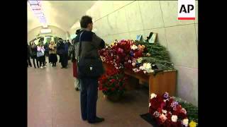 Heightened security and funerals after metro blasts [upl. by Mars]