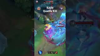 Wild Rift highlights Kayle Quadra Kill wildrift leagueoflegends lol mobilelegends lolmobile [upl. by Ierdna]