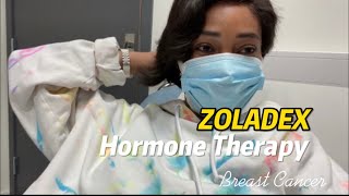 Monthly Zoladex shot Hormone Injection Breast Cancer Journey [upl. by Ahsinyt780]