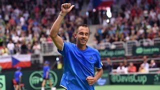 Highlights Lukas Rosol CZE v JoWilfried Tsonga FRA [upl. by Itnaihc528]