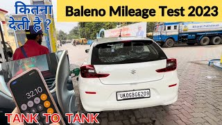 REALITY of Baleno Mileage ❓❓Maruti BALENO 2023 MILEAGE Test😳Baleno HIGHWAY amp CITY Mileage Test ✅ [upl. by Awe]