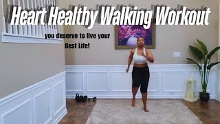 10 Min Heart Healthy Walking Workout beginner friendly [upl. by Suoicul]