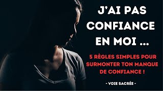 🌟La CONFIANCE EN SOI  5 règles qui changent tout 🤘 [upl. by Efron]