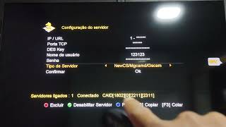 como configurar servidor cs no Azamerica s1001s10051006s1007s2005 [upl. by Dodwell]