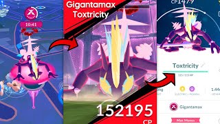 NEW GIGANTAMAX TOXTRICITY RAID Max BATTLE in Pokemon GO [upl. by Sena]