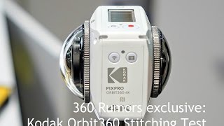 Kodak Pixpro Orbit360 4k formerly 4kVR360 realtime stitching CES 2017 [upl. by Parris499]