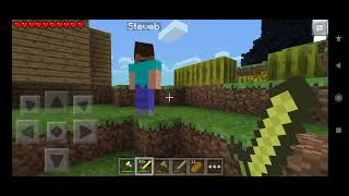 playing mcpe 08 the version is soo glitch that some items are duping [upl. by Rainie]