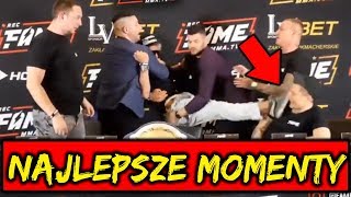 DRUGA Konferencja FAME MMA NAJLEPSZE MOMENTY BOXDELGUZIKMAGICALPOLAK [upl. by Honoria309]