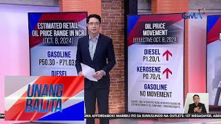 Oil price movement effective Oct 8 2024  Unang Balita [upl. by Bartosch]