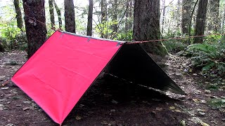 Two Tarp Shelter [upl. by Nittirb]